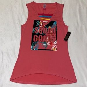 Juniors Women’s Pink Tank Top NWT